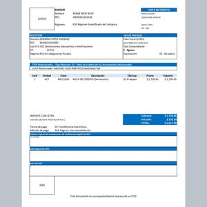 Mexican Example Invoice Editable Mexico Invoice Templates in Spanish | 7 Professional Mexican ...