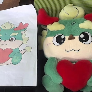 Cstom Plush&Doll,Drawing to Plush, Custom Stuffed Animal Maker, Plush Toy Maker, Turn Artwork Into Plush,Handmade Plush Toy from Drawing