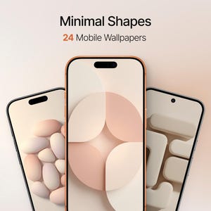 Pack de fonds d’écran minimalistes – Formes abstraites modernes pour iPhone & Android