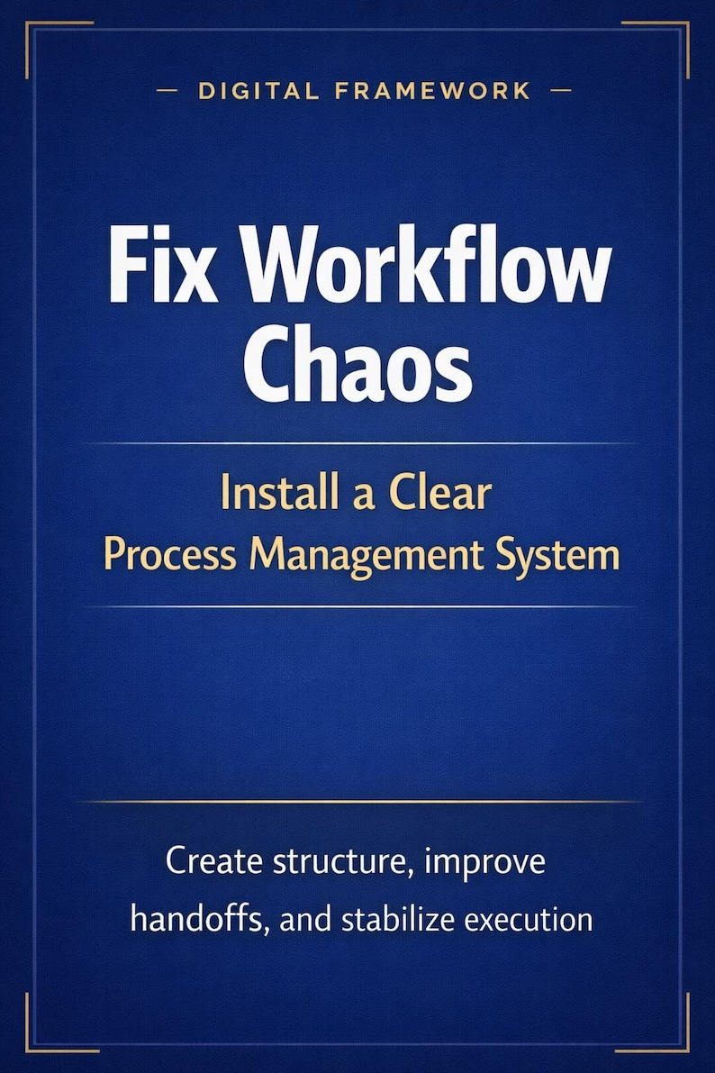Business Workflow & SOP Template | Process Mapping Operating System (PDF and Word) image 1