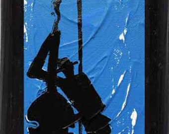 Todo ese jazz n.º 4310 Collage sobre madera