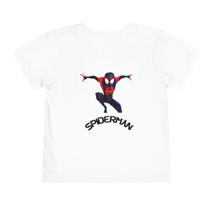 Camiseta infantil de Spider-Man Miles Morales / Camiseta de superhéroe para niños imagen 2