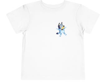 Camiseta infantil con el personaje de Bluey