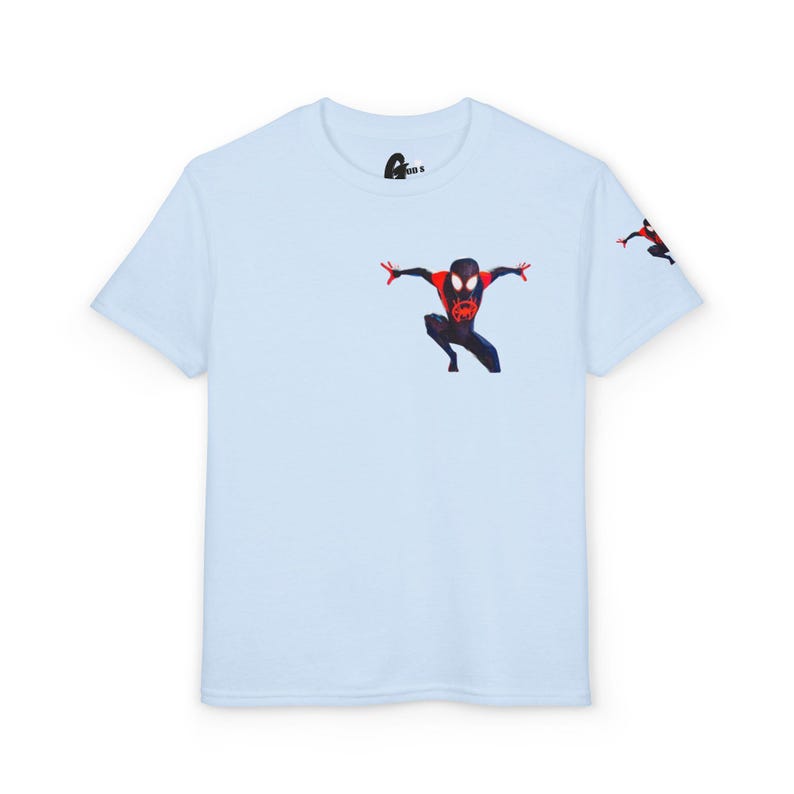 Miles Morales Spider-Man graphic T-Shirt | Kids superhero tee image 8