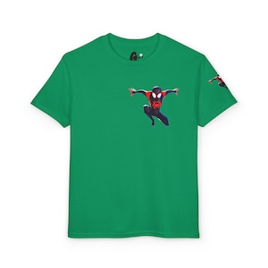 Miles Morales Spider-Man graphic T-Shirt | Kids superhero tee image 4