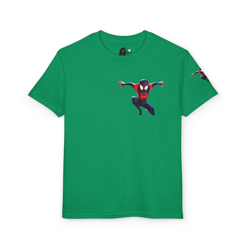 Miles Morales Spider-Man graphic T-Shirt | Kids superhero tee image 4
