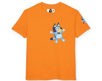 Bluey Character Tee | Youth T-Shirt, Cartoon Puppy Design