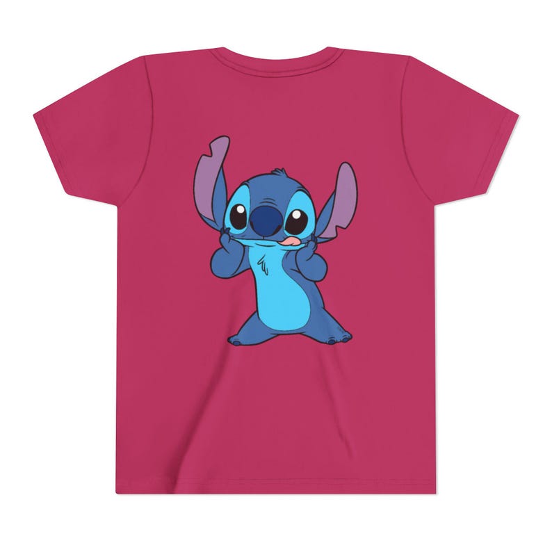 Stitch Charakter Tee Jugend-T-Shirt | Lilo & Stitch inspiriertes Kinder T-Shirt Bild 16
