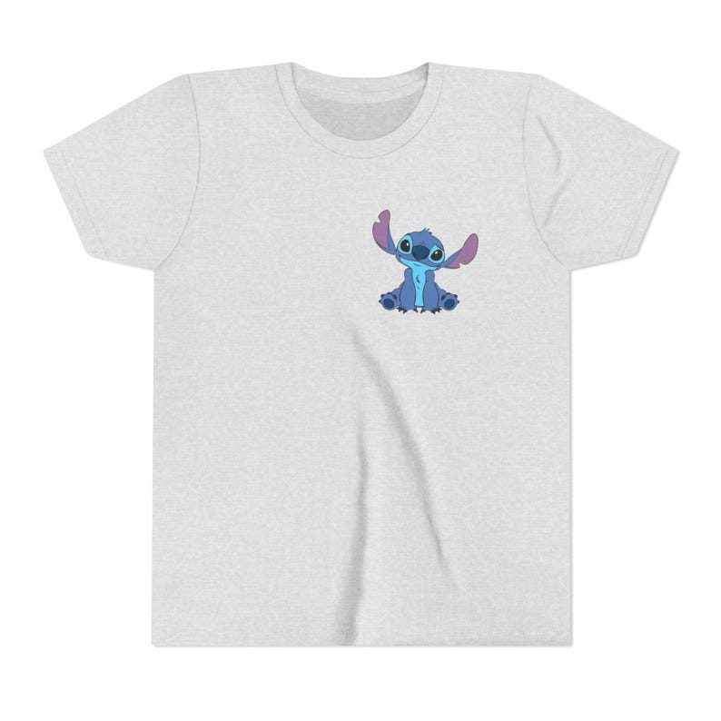 Stitch Charakter Tee Jugend-T-Shirt | Lilo & Stitch inspiriertes Kinder T-Shirt Bild 3