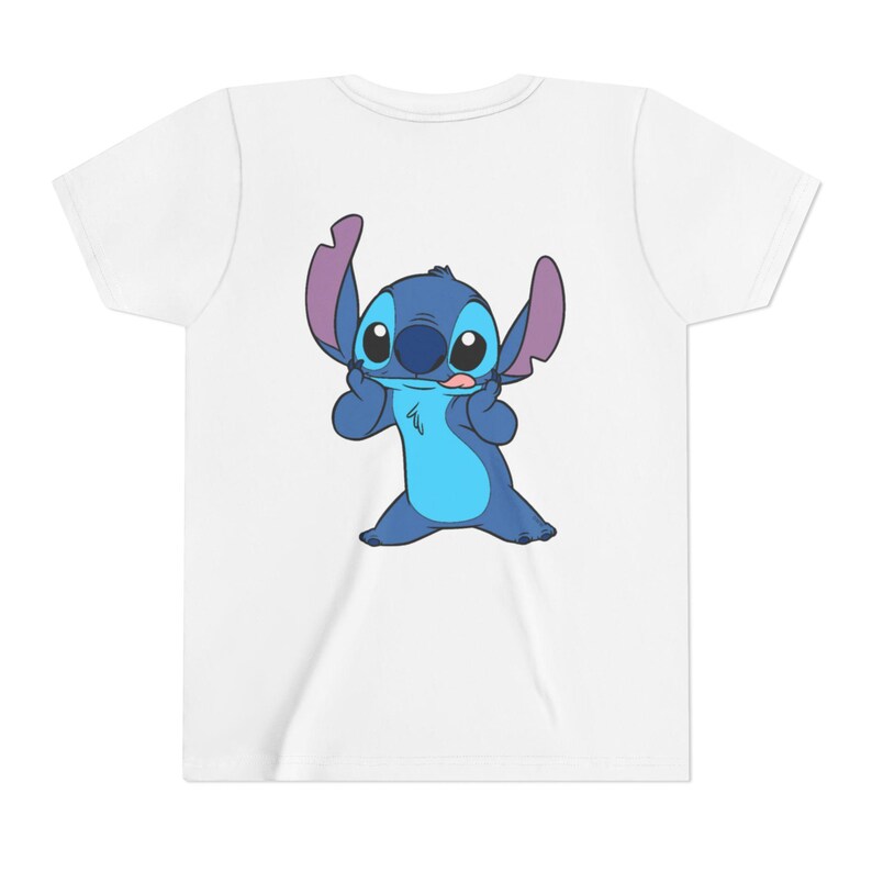 Stitch Charakter Tee Jugend-T-Shirt | Lilo & Stitch inspiriertes Kinder T-Shirt Bild 2