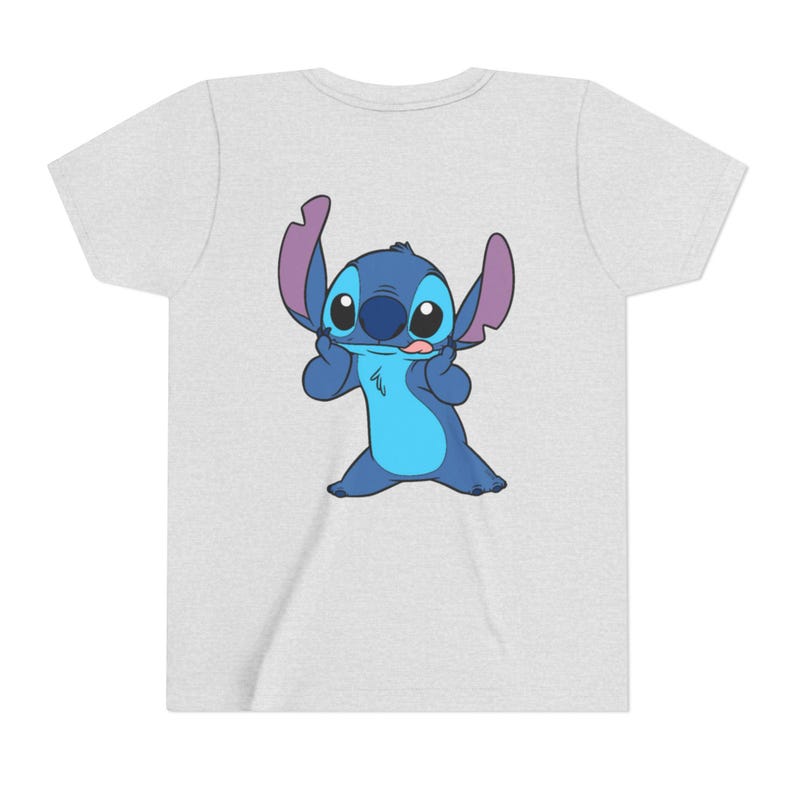 Stitch Charakter Tee Jugend-T-Shirt | Lilo & Stitch inspiriertes Kinder T-Shirt Bild 4