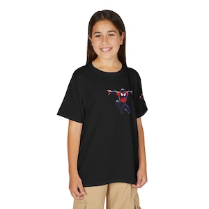 Miles Morales Spider-Man graphic T-Shirt | Kids superhero tee image 1