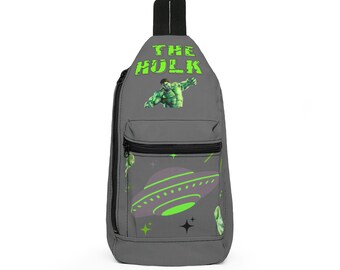 Hulk Graphic Sling Bag | Neon Grün Comic Charakter Design
