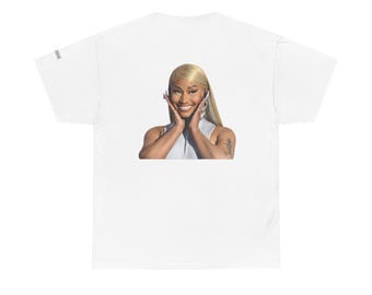BARBIE Text vorn Barbie Foto hinten T-Shirt | Promi-Gesicht-T-Shirt