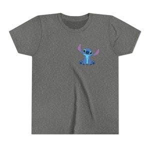 Stitch Charakter Tee Jugend-T-Shirt | Lilo & Stitch inspiriertes Kinder T-Shirt Bild 5