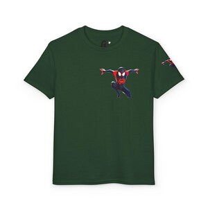 Miles Morales Spider-Man graphic T-Shirt | Kids superhero tee image 5