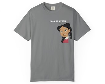 Ich kann ich selbst sein T-Shirt | Cartoon Familie Illustration, Inspirationszitat