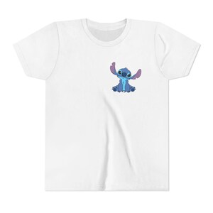 Stitch Charakter Tee Jugend-T-Shirt | Lilo & Stitch inspiriertes Kinder T-Shirt Bild 1