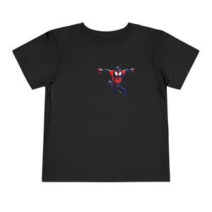 Camiseta infantil de Spider-Man Miles Morales / Camiseta de superhéroe para niños imagen 3