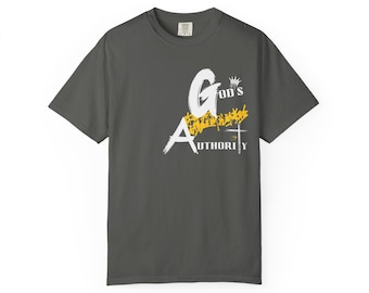 Gottes Autorität Kreuz T-Shirt | Christlicher Glaube Grafik-T-Shirt