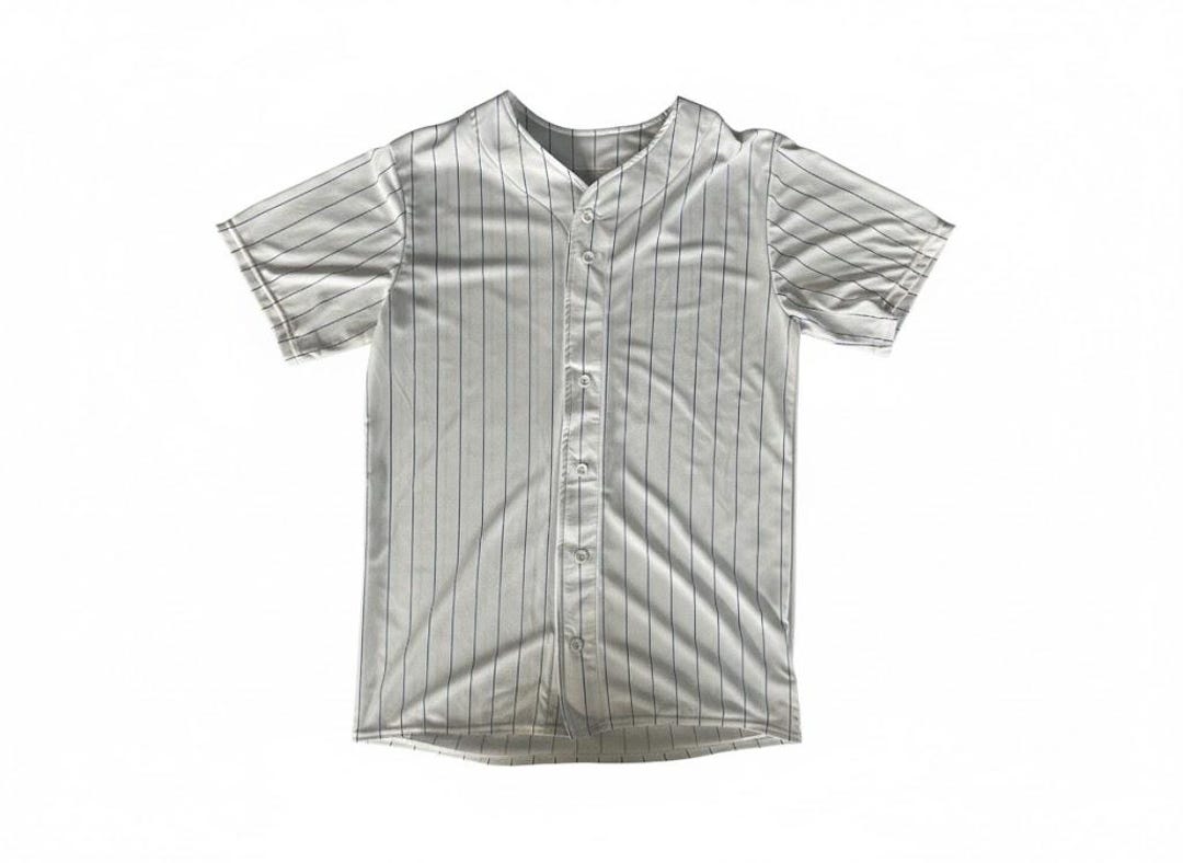 Augusta Sportswear Boys' Pinstripe Full Button Baseball Jersey