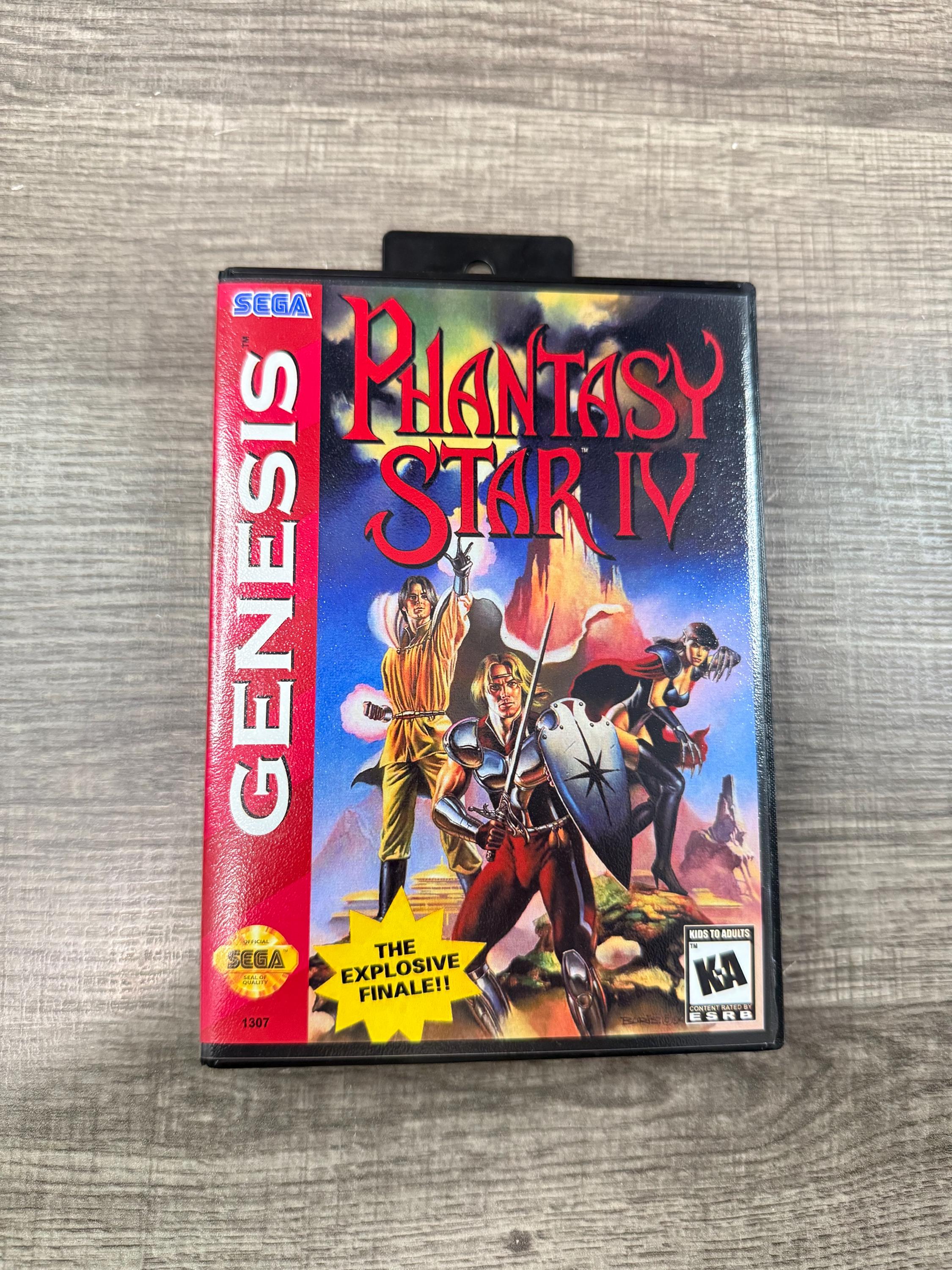 Phantasy Star IV 4 PAL US Box Art Case Insert Only