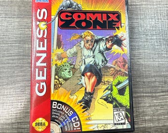 Comix zone custom game case for Sega genesis, collector’s case