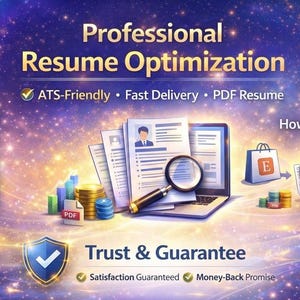 ATS Lebenslauf-Optimierung | Professionelle Umarbeitung, Stellenbeschreibung Abgleich (PDF-Lebenslauf)