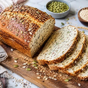 Recept på frönigt smörgåsbröd, mjukt hembakat bröd, nybörjarvänligt (nedladdning direkt)