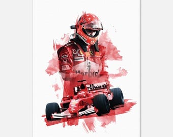 Michael Schumacher A3 Poster