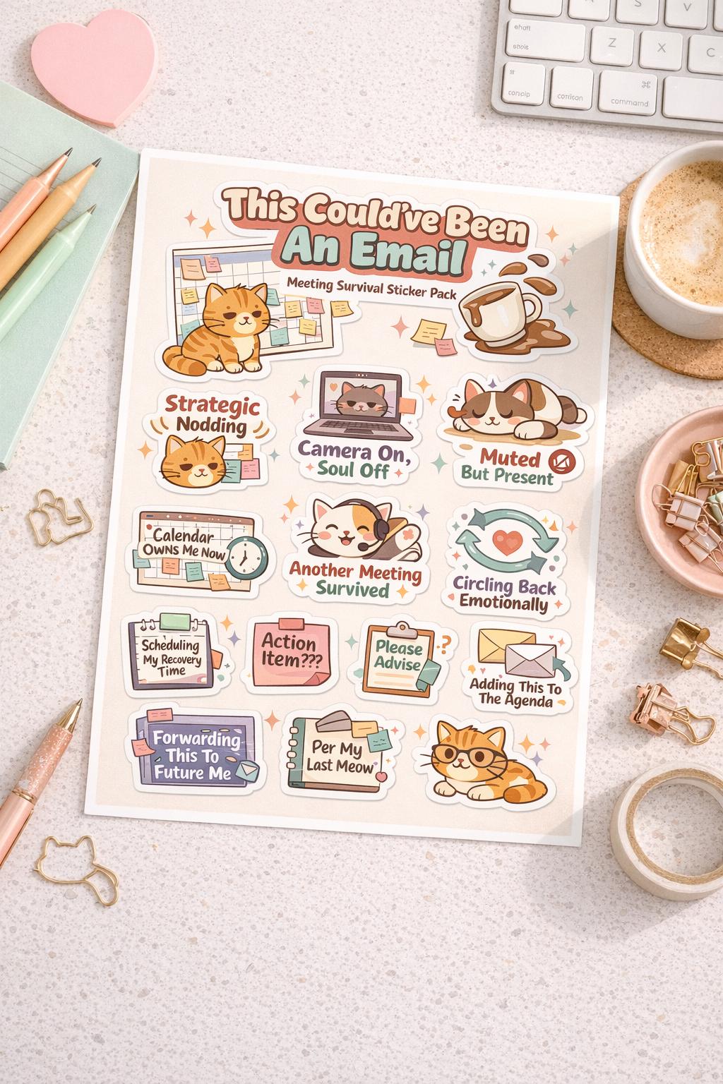 This Could’ve Been an Email Sticker Pack | Funny Work Stickers | Office ...