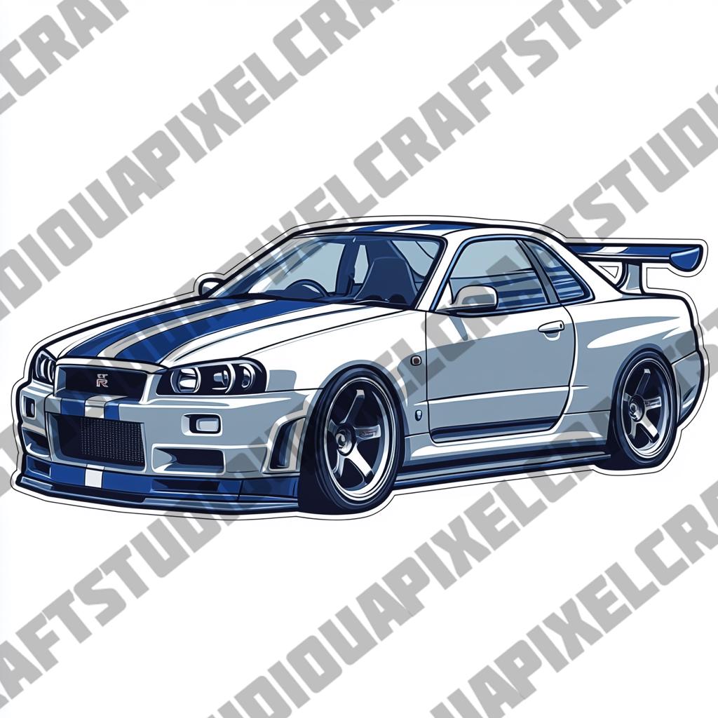 Skyline gtr r34 png - Etsy 日本