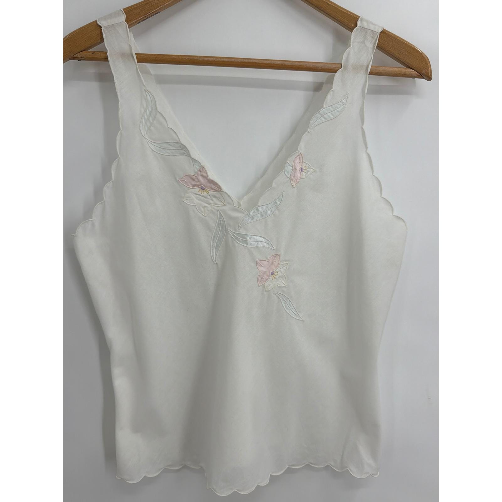 White Cotton Vintage Camisole - Etsy Canada