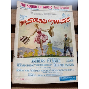 Vtg The Sound of Music Vocal Selection Sheet Music Book 1965 Rodgers Hammerstein