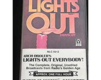 Arch Oboler Lights Out Everybody Vol 1 Radio Classics Cassette NLC 5012 vintage