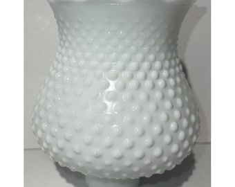 Vintage witte melkglas spijkerkroon kroonluchter lampenkap globe fitter elk 1 5/8"