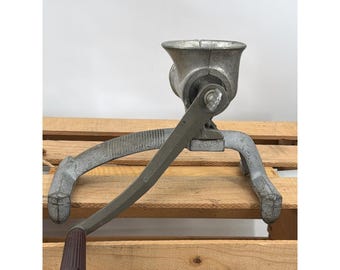 Picadora de carne manual de hierro fundido Universal Vintage con manivela, picadora de alimentos para el borde del mostrador