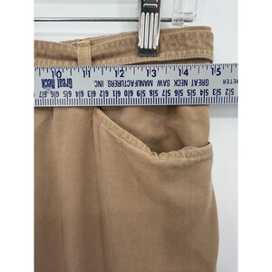 Jones New York Sport Tan, Khaki Tencel Caprisbroek Met Wijde Pijpen Dames 6 Made USA afbeelding 3