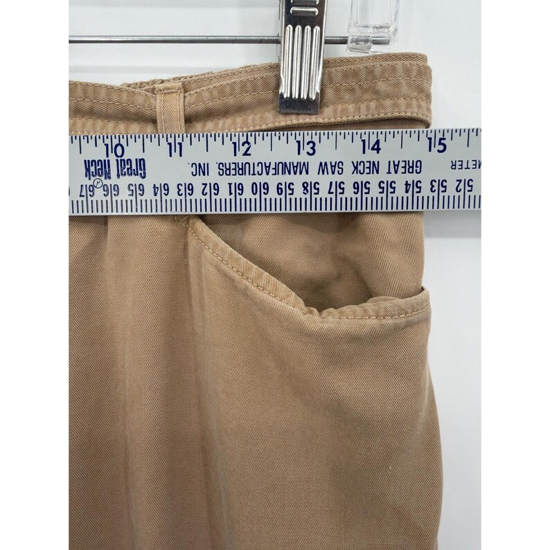 Jones New York Sport Tan, Khaki Tencel Caprisbroek Met Wijde Pijpen Dames 6 Made USA afbeelding 3