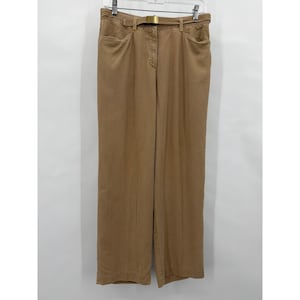 Jones New York Sport Tan, Khaki Tencel Caprisbroek Met Wijde Pijpen Dames 6 Made USA afbeelding 1