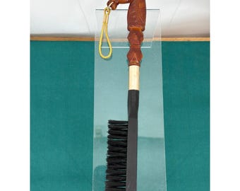 Vintage Horse Head Bakelite Handle  Brush Equestrian Hong Kong