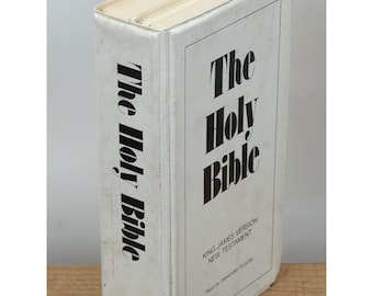 The Holy Bible New Testament KJV Alexander Scourby Cassette Tape Set Vintage