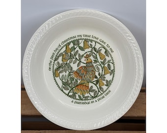 Vintage Twelve Days of Christmas taartvorm met patrijs in een perenboom, 26,7 cm.