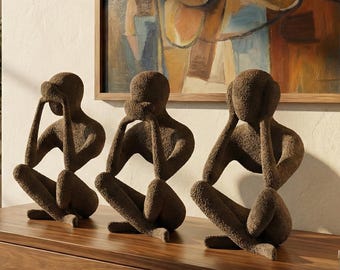 No Evil Trio Decor - Dekorationen -Home 3MF stl 3D Modell (Digitale Dateien)