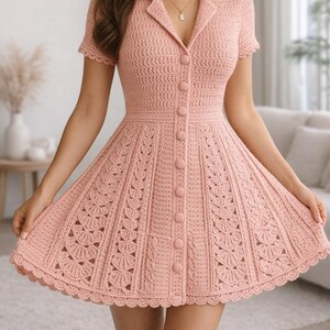 white christmas dresses Turn Left Crochet Mini Dress