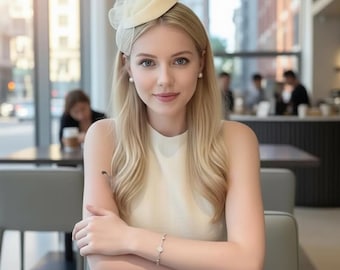 Sombrero cloche vintage con velo de malla: elegante tocado de cuentas para invitadas de boda, fiestas de té, iglesias y eventos formales.