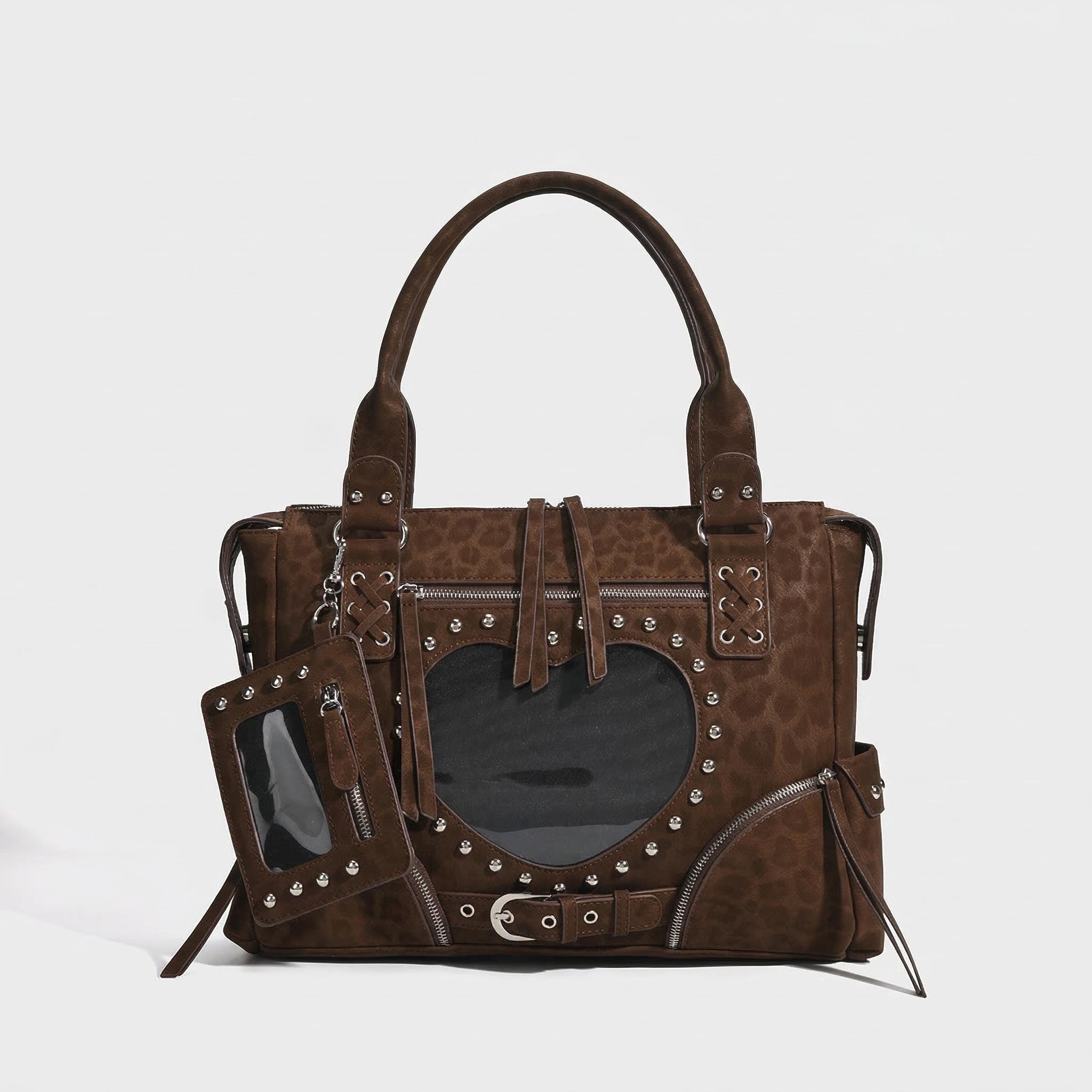 バッグ brown y2k leather bag Brown Leather Y2k Bag - Etsy UK