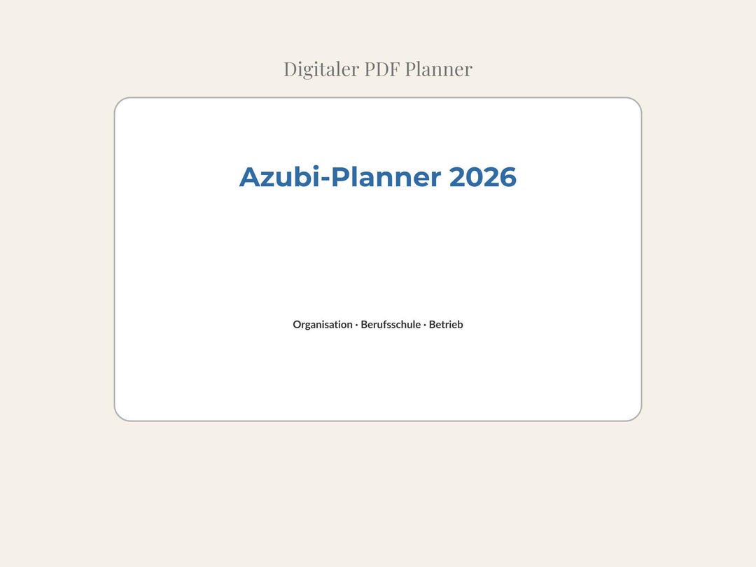 Apprentice Planner 2026 – Digital Apprenticeship Planner (PDF Download ...