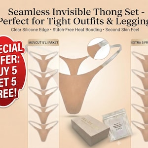 10 Pack Seamless Thongs for Women: Truly Invisible Underwear for Tight Outfits image 2