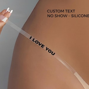 Tanga personalizado con efecto tatuaje